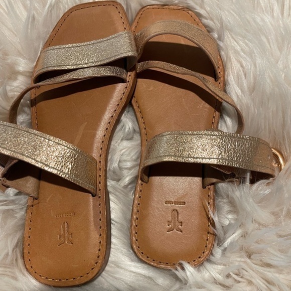 Frye leather Felix campus slide flat sandals - Picture 4 of 7